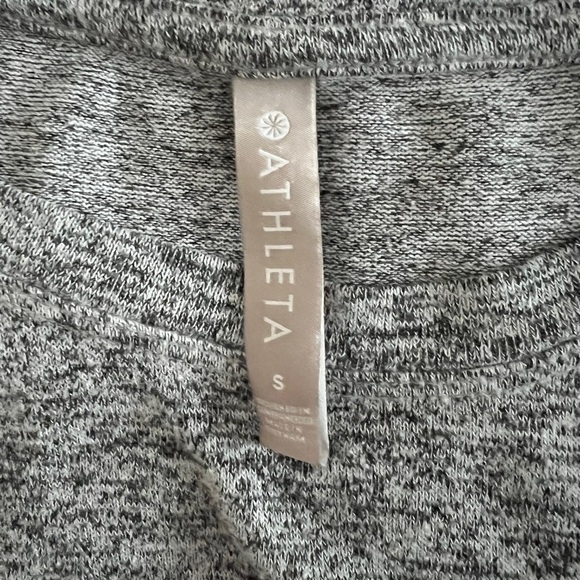 Athleta - Mindful Pullover Light Heather Gray Sweater Sweatshirt Cover Sz Small - Picture 7 of 7